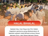 Halal Bi Halal MTs Negeri 1 Brebes Berlangsung Khidmat dan Penuh Keakraban