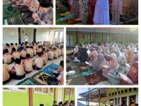 Sambut Ujian Madrasahm MTs Negeri 1 Brebes Gelar Sholat Dhuha Berjamaah dan Istighosah.